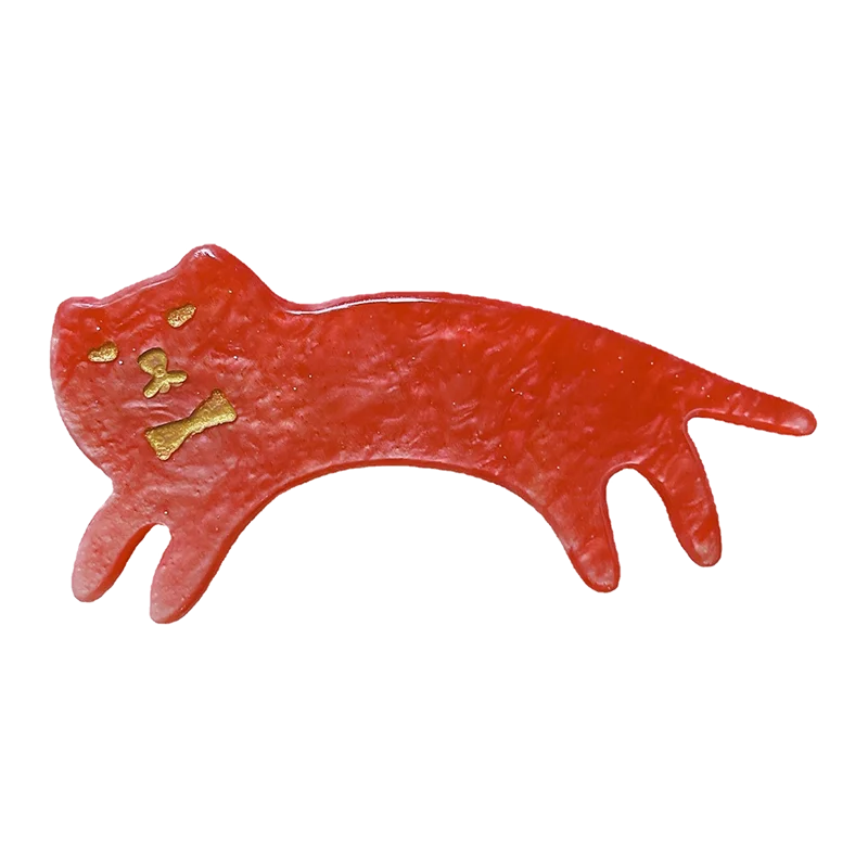 Factory Wholesale Custom logo and color Korean Hair Clips Cute running Cat Clip Acrylic Anime Girls Hair Clip Girl Hair Accessor