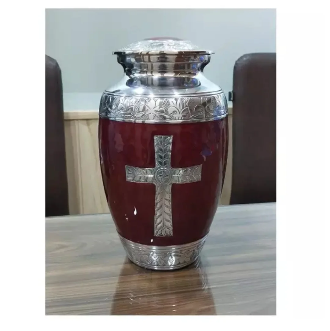 Heart shape Classic  Small Mini Cremation Keepsake Urns for Human Ashes Set of 4 with Box and Velvet Box Lovely at best Price