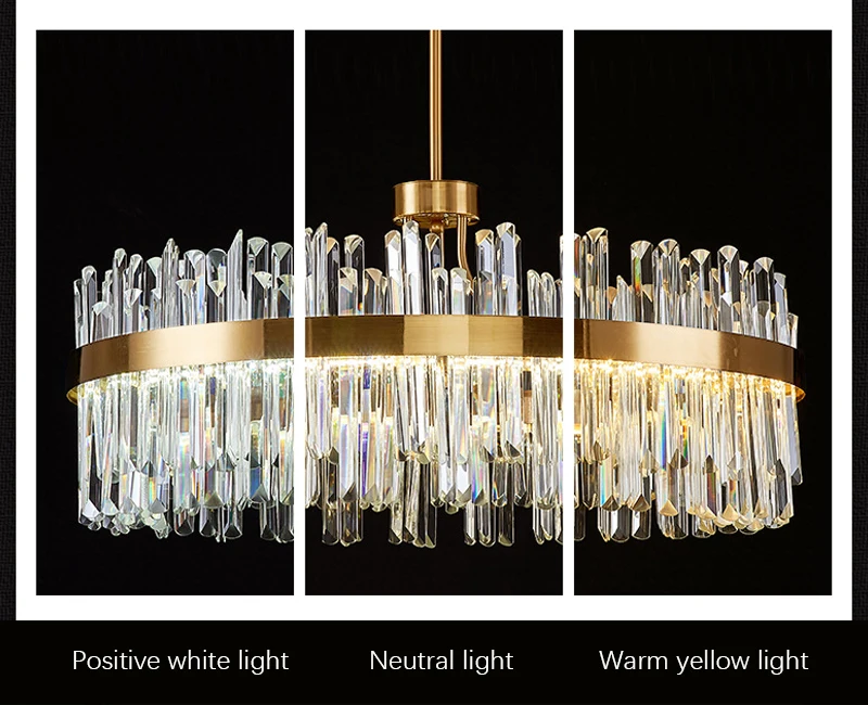 European LED Lamp Crystal Chain Luxury Chandelier Ceiling Lighting Indoor Decoration