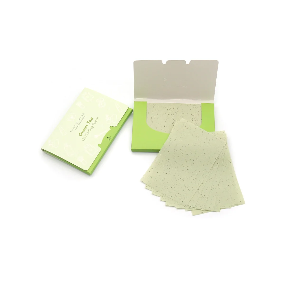100pcs personal face oil blotting paper bamboo charcoal oil absorbing sheets natural green tea oil absorbent paper