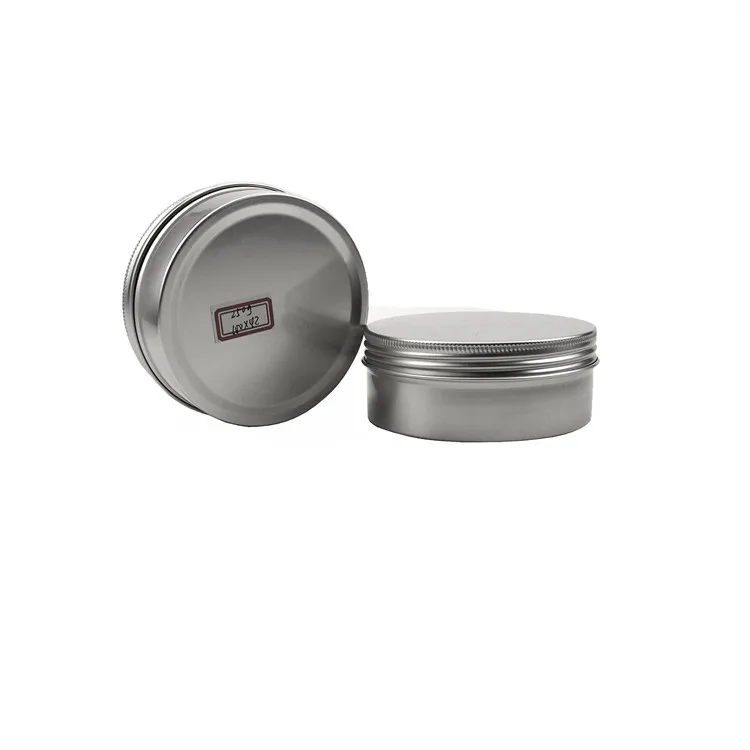 Food grade Metal Can 60ml 80ml Tablet Capsule Pill Packaging Tin Box Wholesale Portable Small Round Aluminum Metal Tin Pill Case