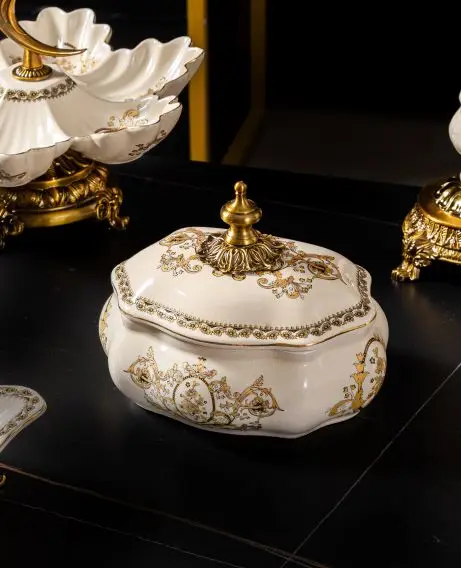 Alibaba golden supplier Ceramic Jewelry storage box