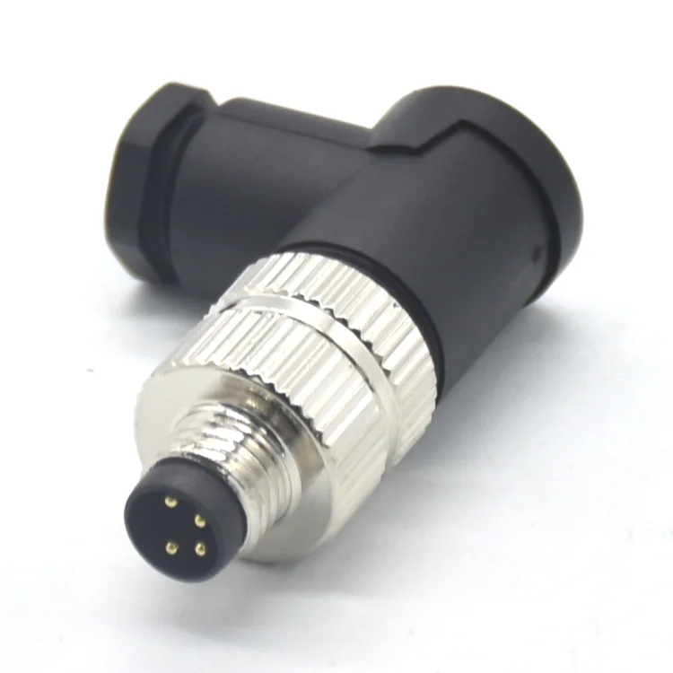 High cost performance aviation waterproof male 4pin right angle m8 circular connector
