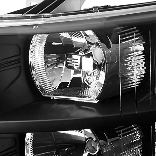 Auto Lamp Apply to 2007 2013 For Chevy Silverado 1500/2500/3500 Pick Up Truck HD Black Housing Head Light