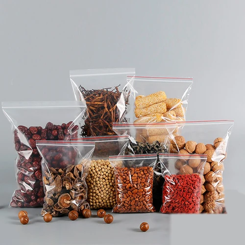 Environmental Different Sizes Pe Plastic Ziplock Food Bag In Stock