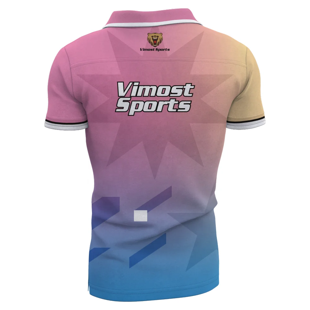 Custom bowling polo shirts fashion design zipper bowling polo jerseys short sleeves polo sublimation printing