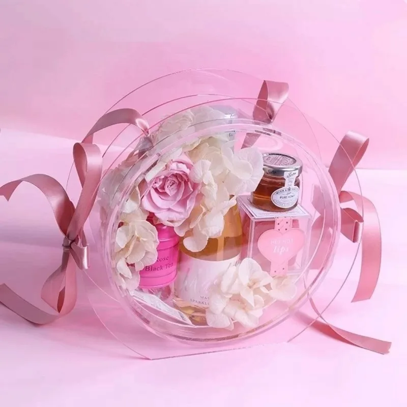 Wholesale Acrylic Preserved Roses 5-6cma Preserved Roses Acrylic Bag Grade A Preserved Rose In Acrylic Gift Box