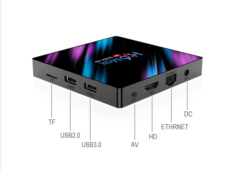 Приставка Смарт-ТВ H96 MAX Android 9 0 4 + 64 ГБ 4K