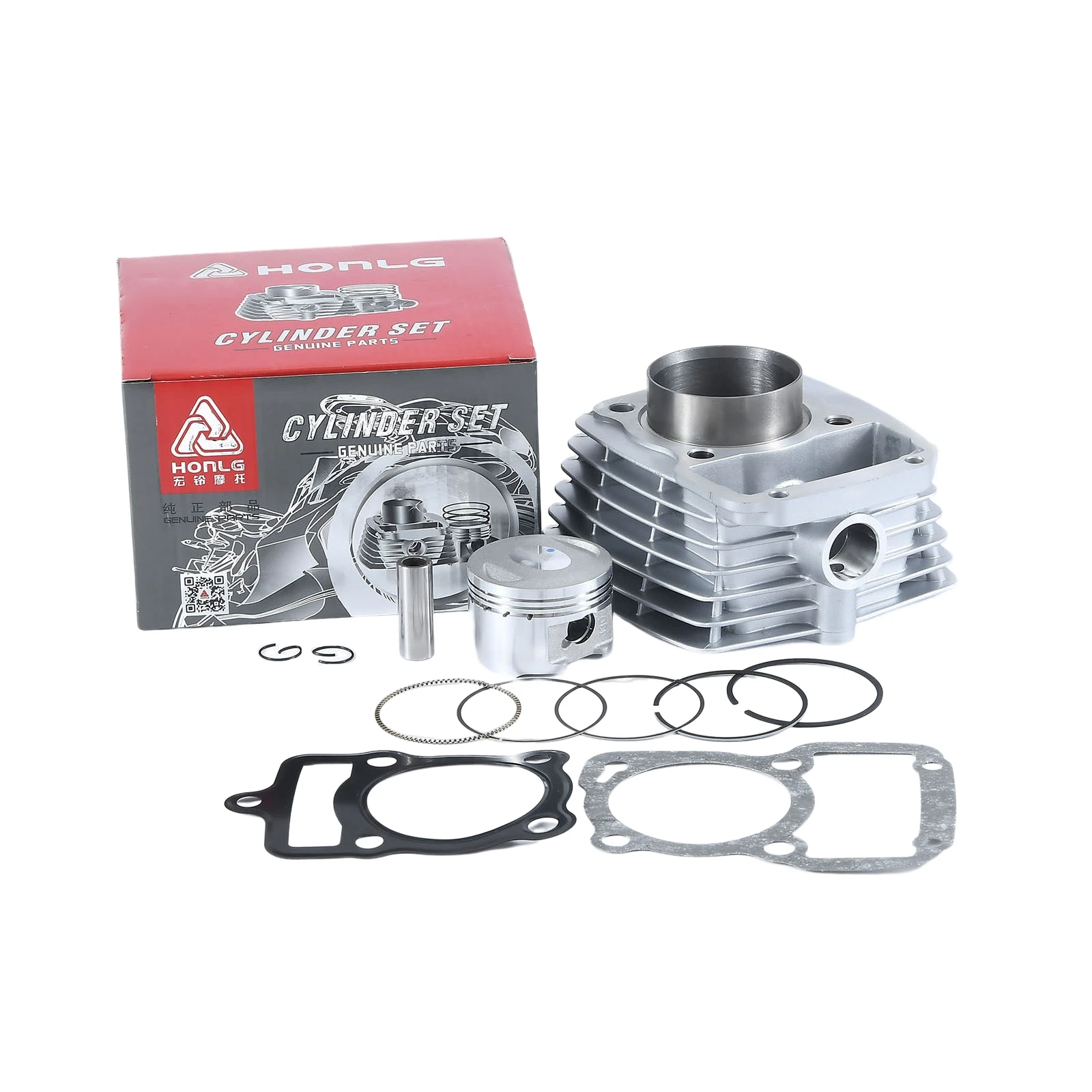 HONLG Motorcycle Spare Parts Cylinder Head Kit Set Piston Ring for Haojue HJ125-8