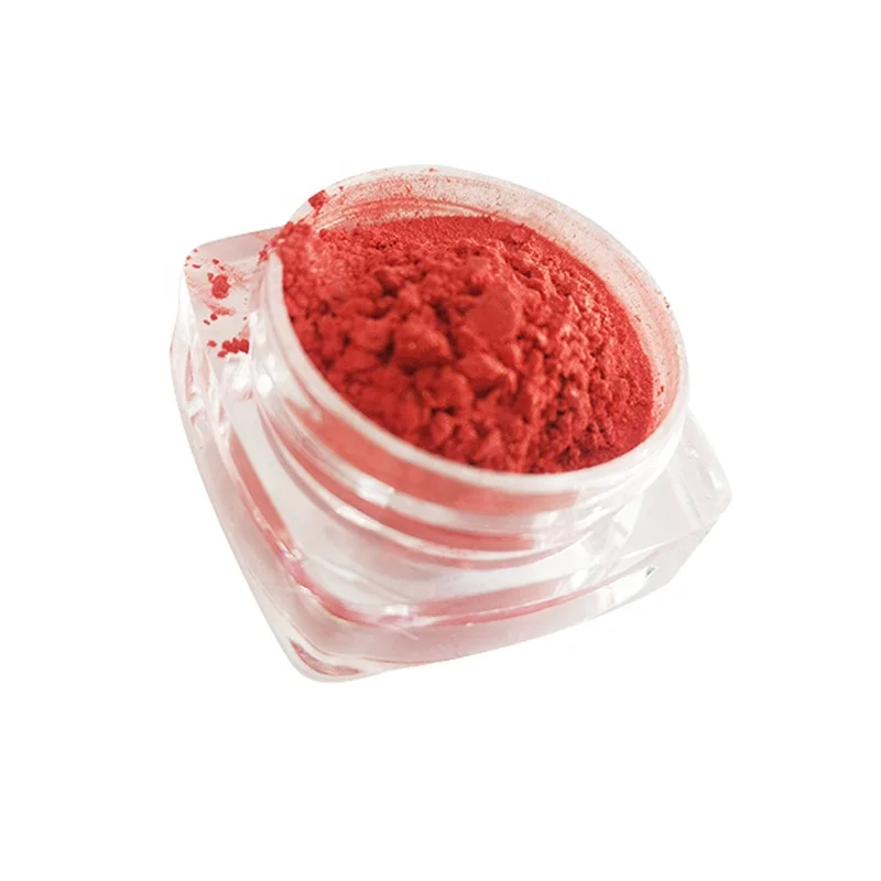 Colorful Pearl Pigment Eye Shadow Powder Scarlet Mica Pigment Powder for Auto Paint Plastic Coating