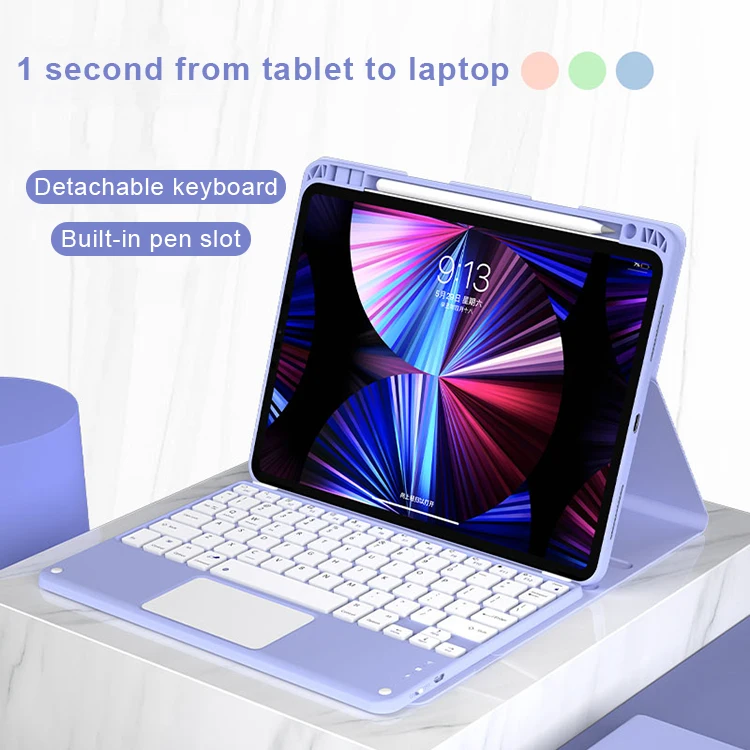 Wireless Keyboard Case With Touchpad For iPad 9 10.2 Inches 9th Generation Case With Keyboard Mouse