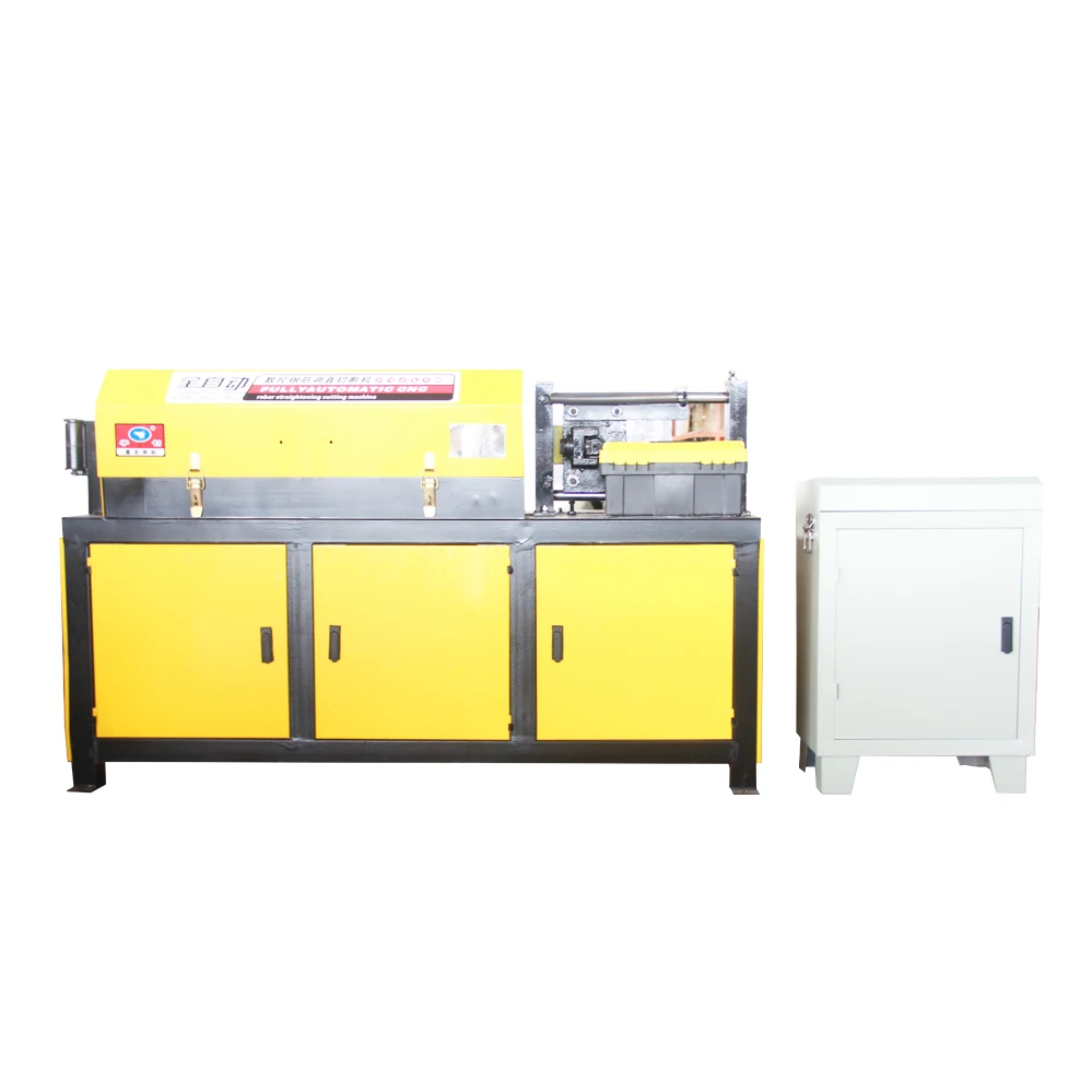 Automatic rebar/ steel rod bar straightening and cutting machine rebar straightener and cutter