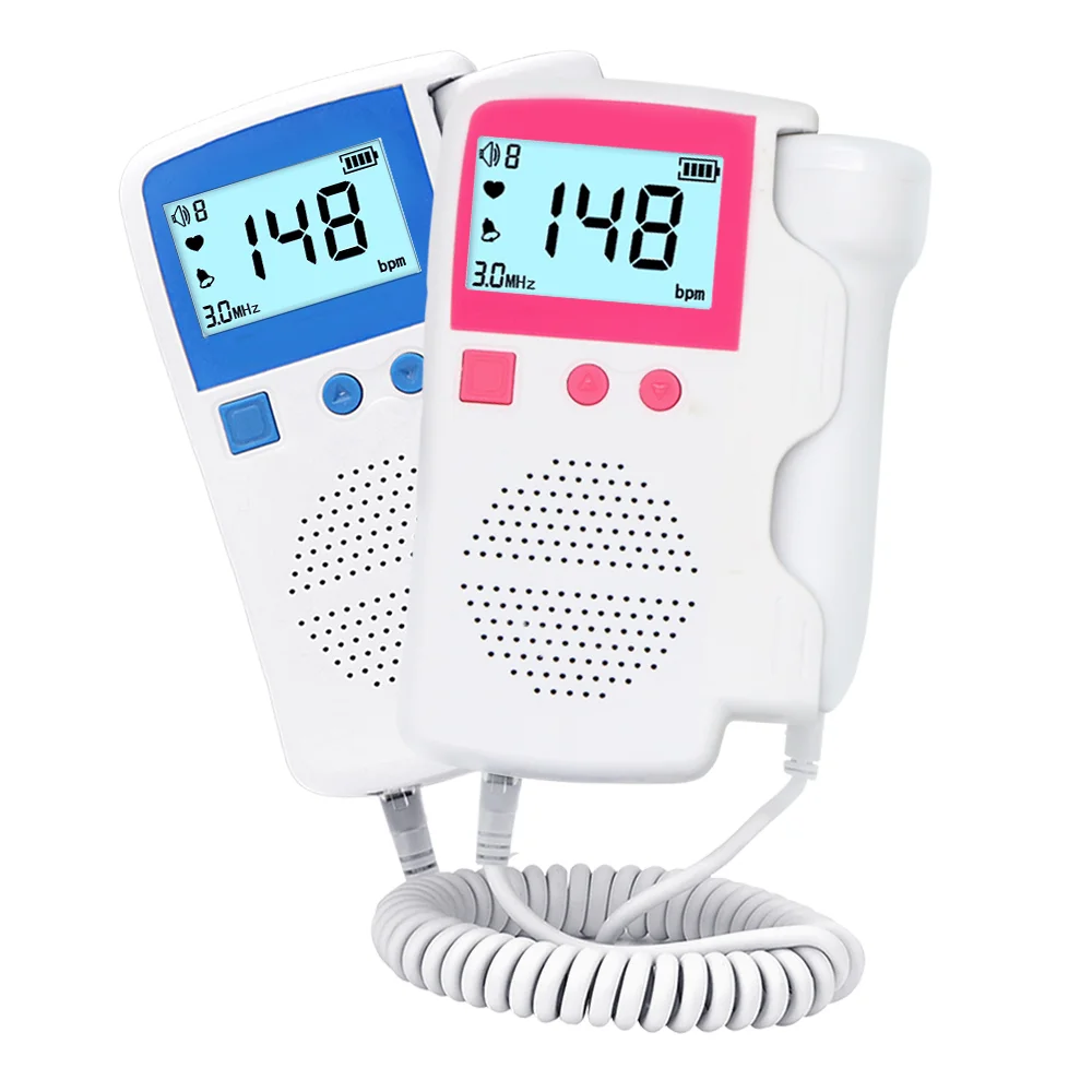 510K CE Certified Digital Dry Cell Fetal Doppler Ultrasound Baby Heart Detector Home Fetal Heart Monitor