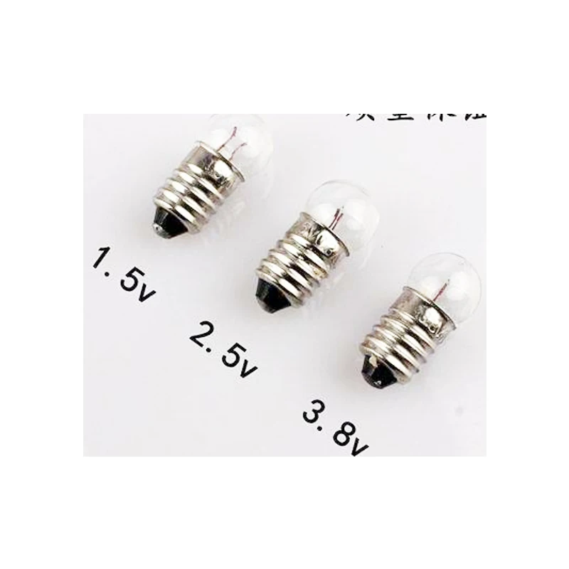 E10 Screw Mini Bulbs 1.5V 0.3A Warm White Bulb Light and E10 Mini Bulb Holder  1.5V / 0.3A 2.4V3.6V3.8V4V4.5V4.8V6V12V 0.2A0.3A