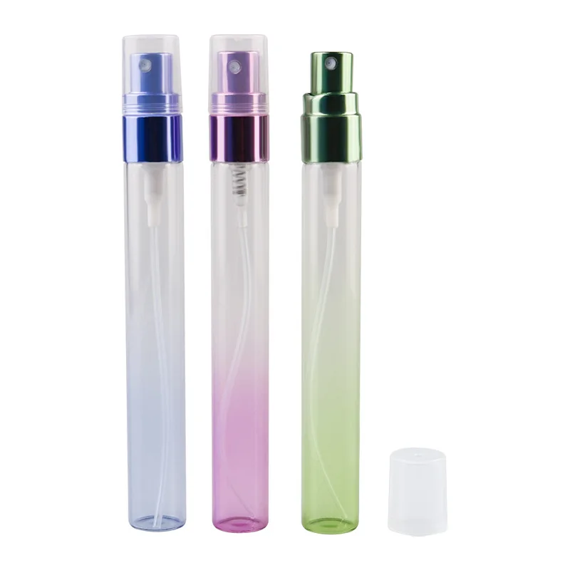 10ML  portable travel pack high-end color spray bottle glass empty bottle small perfume bottle tester perfume wholesale