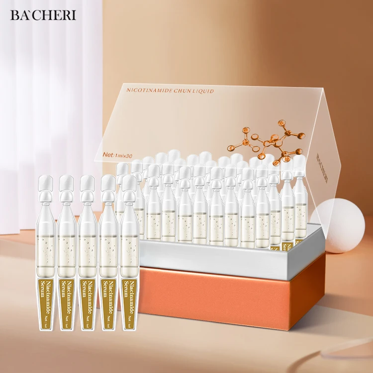 OEM/ODM Skin Care Natural Organic Moisturizing Brightening Niacinamide Skin Repair Ampoule Face Serum For All Skin Type