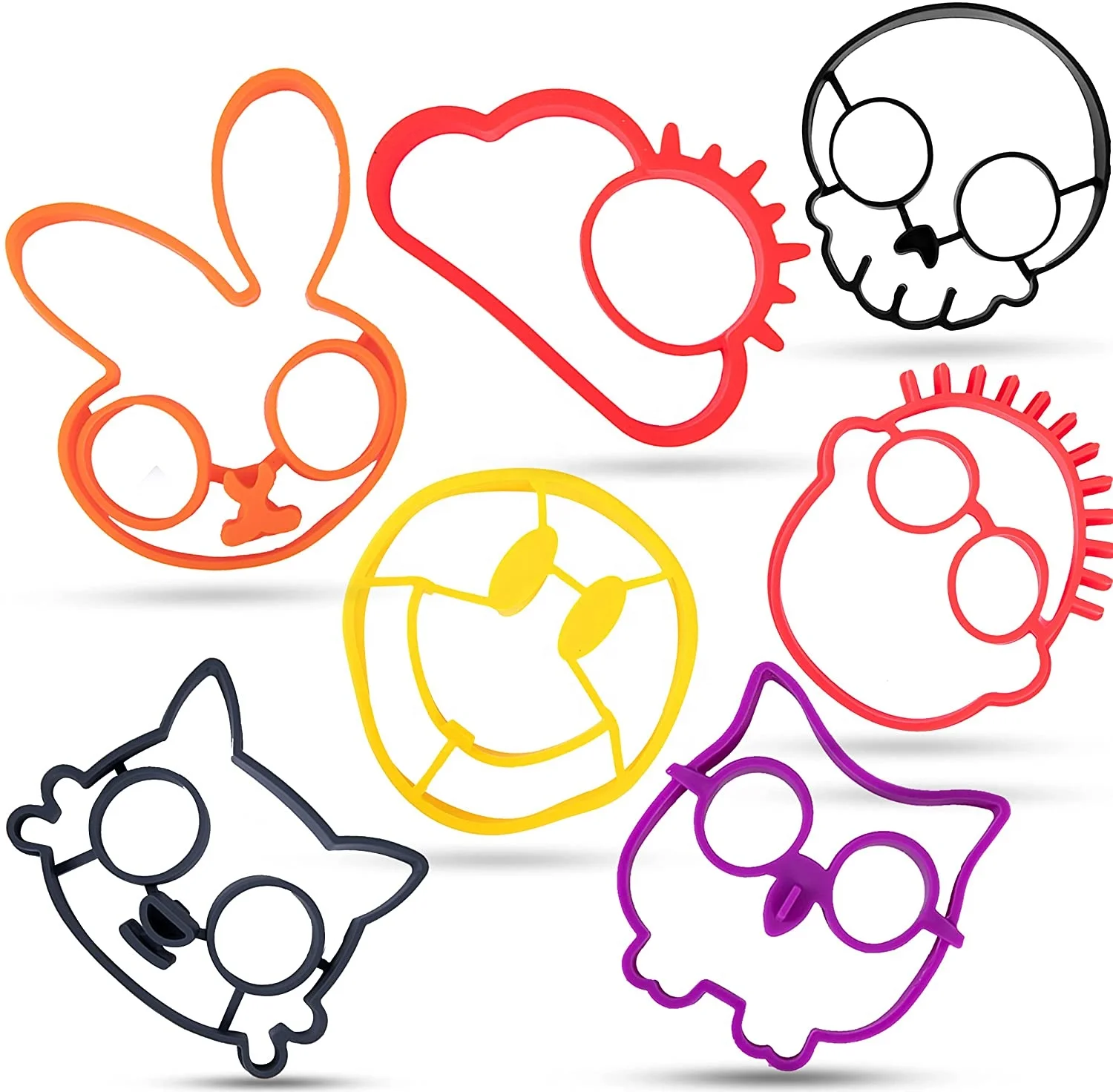 
 Силиконовая форма для жареных яиц, омлета, жареных яиц, круглое кольцо в форме сердца для яиц  