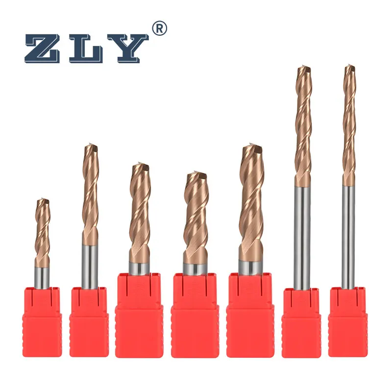 ZLY tools Cnc Milling Cutters Carbide Cutting Tools Router Bits End Mills for Stainless steel With Coating