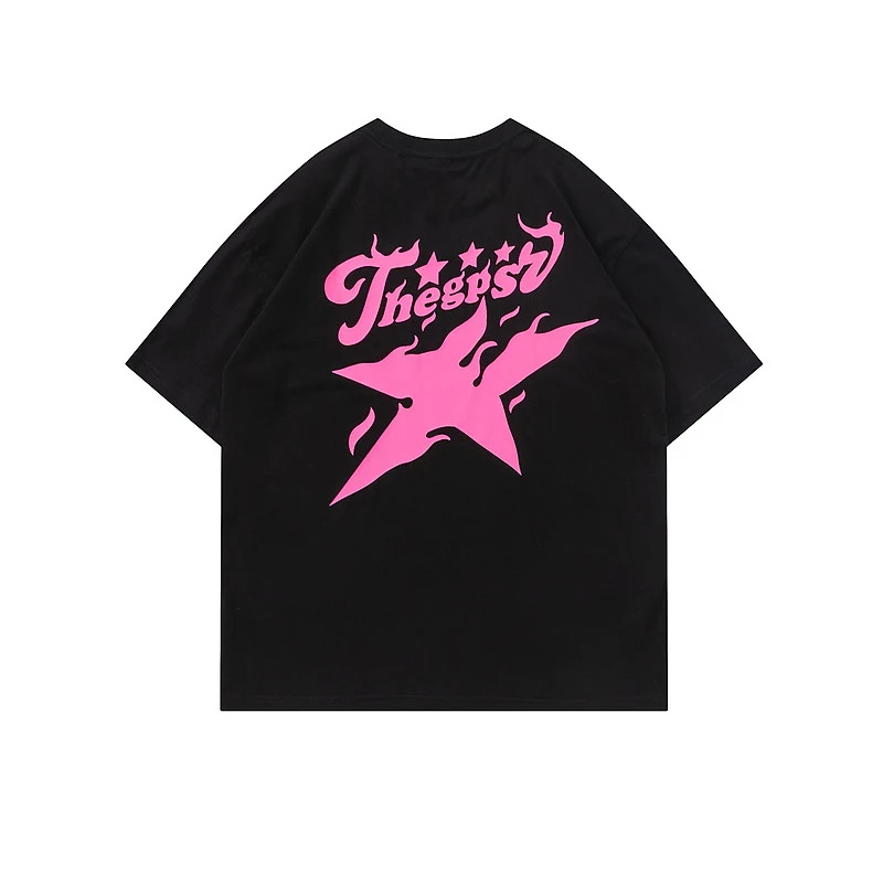 Wholesale Luxury 100% Cotton Oversized Designer Print T Shirt Unisex Heavyweight Custom Streetwear Tshirt