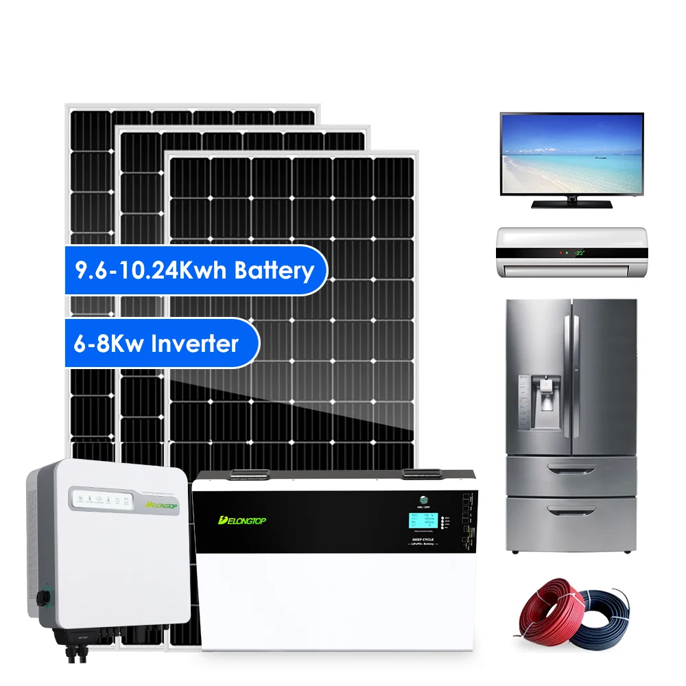 Home Power Wall 10KWh 51.2V 200Ah Off-grid Lifepo4 Solar Photovoltaic LiFePO4 Lithium Ion Battery for Solar Panel Power Storage