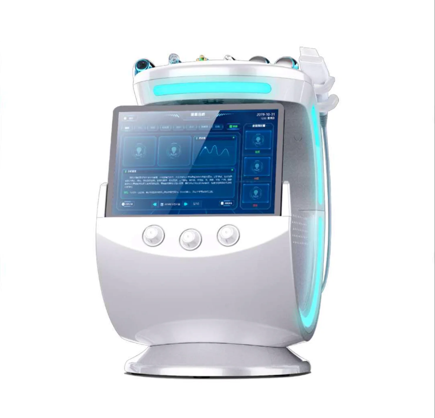 Smart Ice Blue Hydra Water Peel Microdermabrasion Hydrodermabrasion Facial Machine with Skin Analyzer