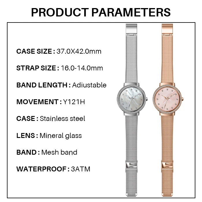 High Quality factory supply waterproof lady hand watch solid stainless steel band lady luxury diamond quartz watch