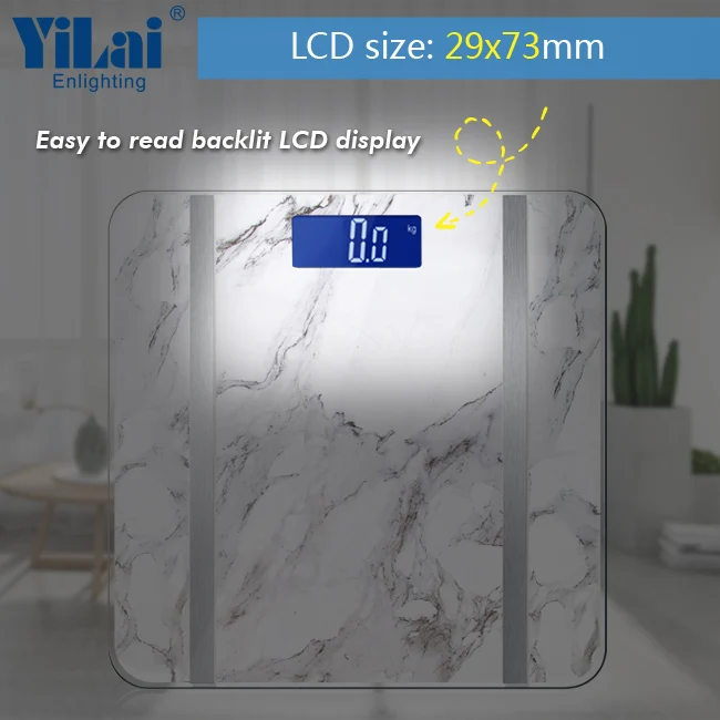 Electronic Digital LCD display backlit scale healthkit balanza para pesar alimentos Body Fat Smart WIFI Scale