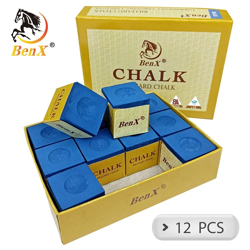 BenX premium billiard chalk 8A quality 12pcs/box