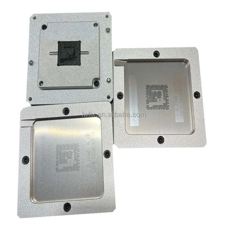 Aluminium Alloy BGA Reballing Station Kit 90*90mm With Stencil Welding Equipment for Solder Balls