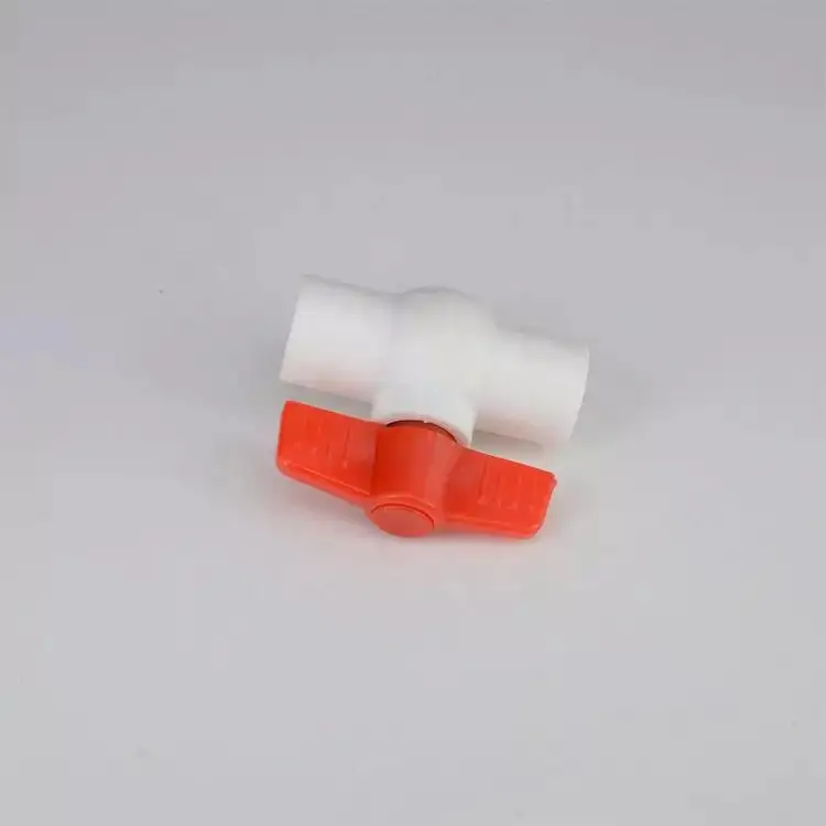 Full Size Ppr Pipe Fitting China White Color Water Supply Ppr Plastic Ball Valve