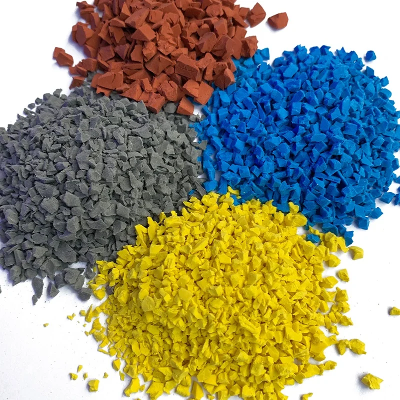 High gel content EPDM rubber for playground Protective epdm rubber granule for sports field Color Fadeless epdm granules