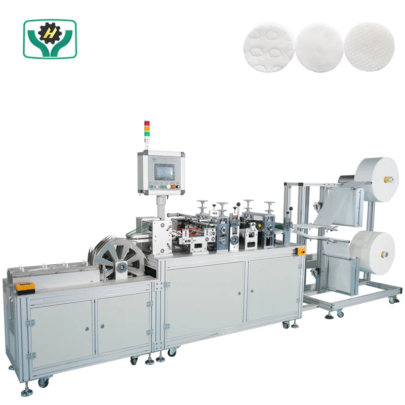 Высокоскоростные автоматические одноразовые косметические ватные тампоны для макияжа, машина для производства ватных тампонов для лица