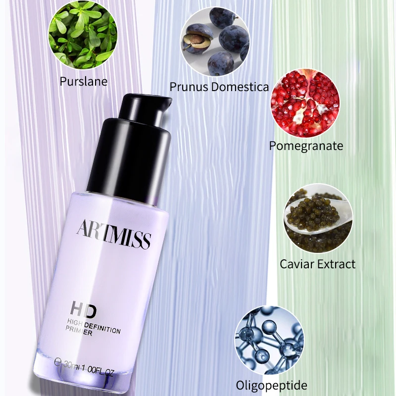 Customized Logo Base Gel Cream Invisible Pore Makeup Bulk Pore Minimizing Glow Face Matte Primer Private Label Face Primer