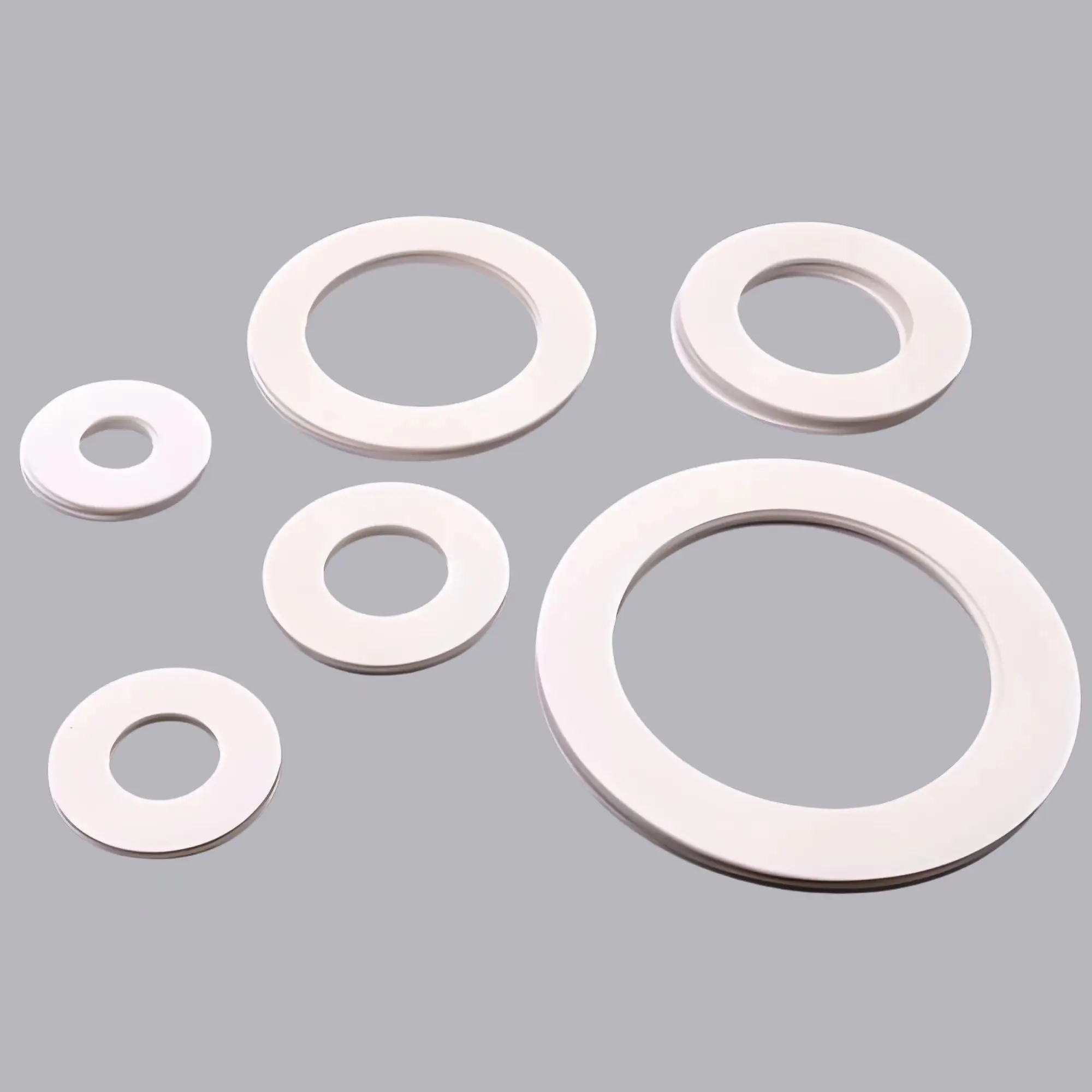 WAKAMASTU OEM Retaining Ring Non-Standard Silicone RubberTemperature Flange PTFE Pipe Fittings Sealing Bolt Washers