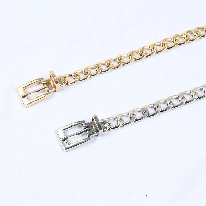 2022 Hot Selling Fashion Luxury Metal Pin Buckle Belt Waist Chain Belt For Women