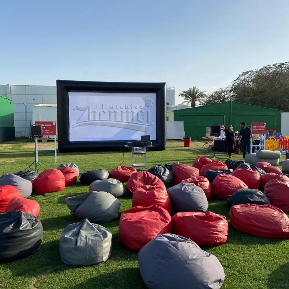 Zhenmei Outdoor Backyard Projection Air Movie Screen inflatable Cinema Screen For Sale