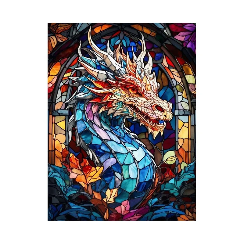 Factory Crystal DIY 5D Diamond Paintings Chinese Dragon Full of Diamonds Embroidery Handmade