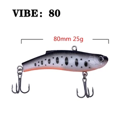 Winter VIB Balancer Fishing Lure with Lead Bait Diving Swivel Jig Wobbler Lure Ice Sea Fishing Tackle