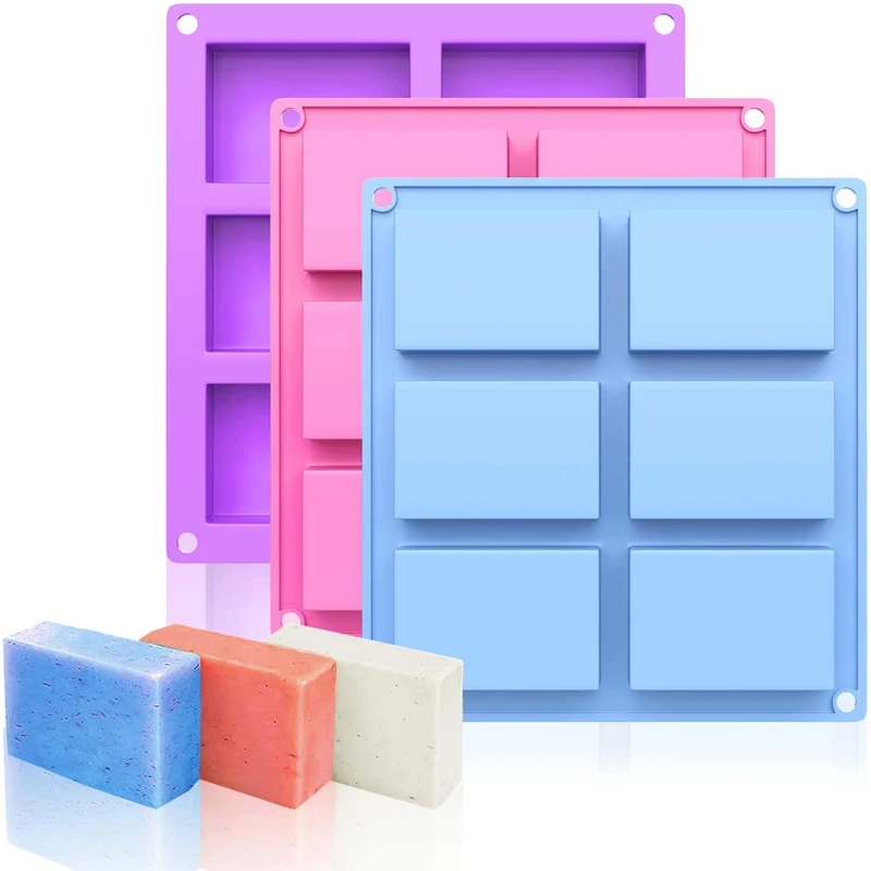 Оптовая продажа, 6 пустотелых круглых силиконовых форм для мыла, кастрюли для тортов, шоколада