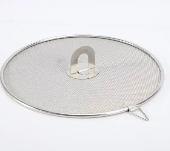 rease Splatter Screen for Frying Pan Grease Splatter Guard Oil Cover  Foldable Knob Skillet Splatter Shield