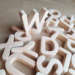 Wholesale Custom Handmade Wooden Letters Montessori Personalise Waldorf Magnetic Abcd Alphabet Educational Toys