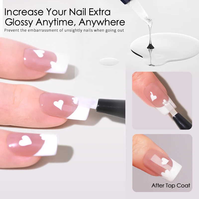 R S Nail Factory Wholesales Gel Polish Pen Top Coat Nail Art Painting No Need Base Gel Top Coat 3 In 1 Soak Off One Step Gel