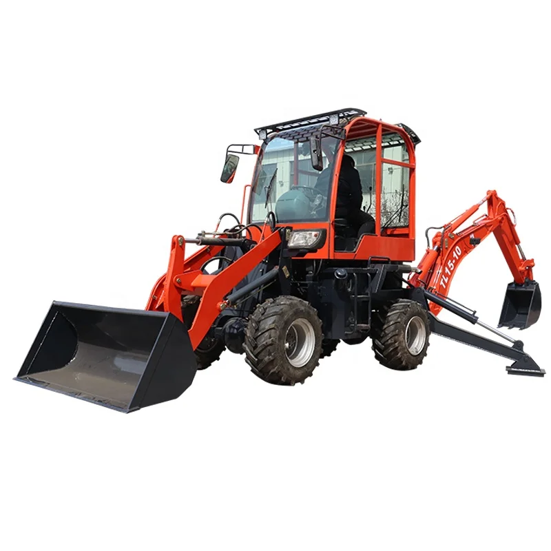 Tiitan TL35-10 4x4 Loader Excavator 1 Ton Mini Backhoe Front Wheel Loader with Core Engine Components