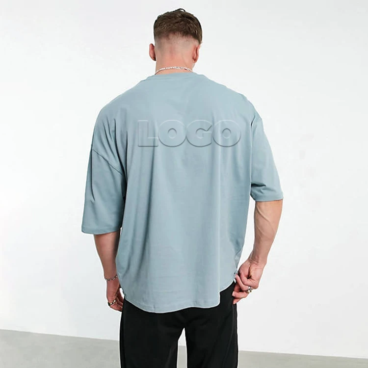 Оптовая продажа дизайнерская футболка большого размера с принтом Мужская одежда хлопковые футболки пользовательским логотипом и тисненым для мужчин