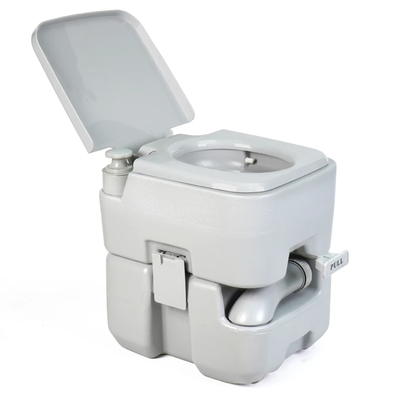 Oem Portable Toilet Compact Indoor Outdoor Commode Travel Bag For Camping Rv Boat More Piston Pump Flush 5.3 Gallon Waste
