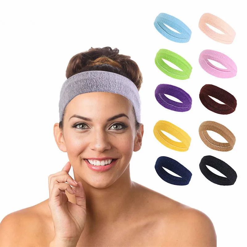 Manufacturer Sport Wear Elastic Strand Colorful Braided Absorb Sweat Headband Fashion Sweatband for Female