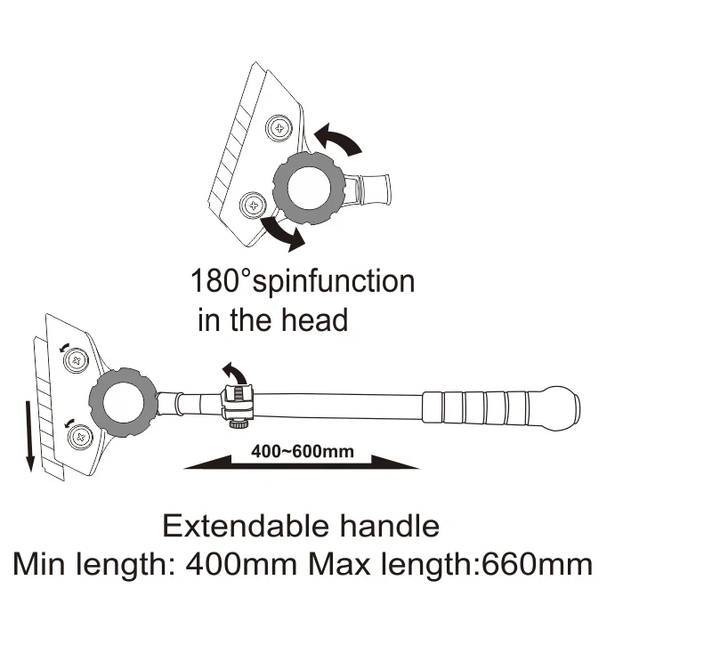 Multi-purpose Scraper Extendable to 2ft Tile Floor Wall Cleaning Factory Construction Kitchen Tool Paint Glue Remover Household