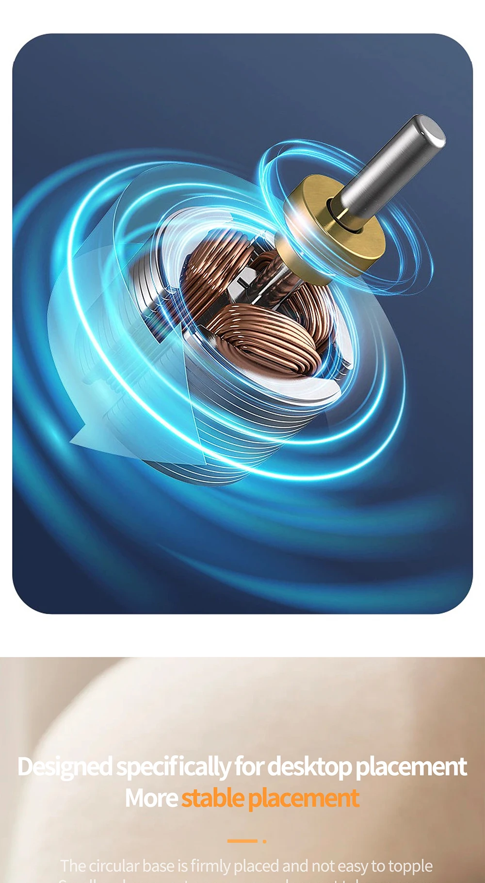 Smart Fan High-Speed Desktop Bedroom Usb Charging Mini Ceiling Fan 3 Speed Running Rechargeable Fan