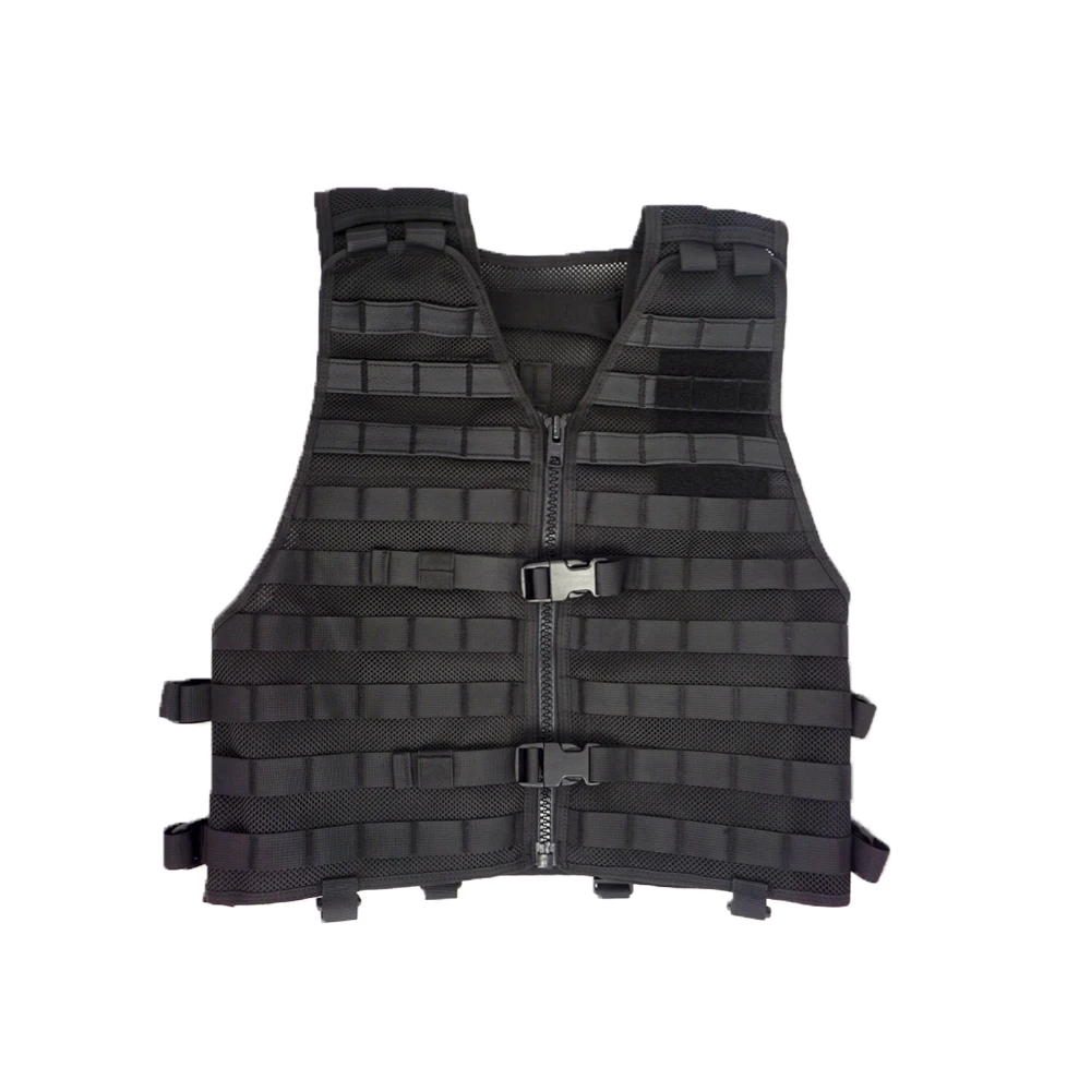 Breathable Tactical  Molle Mesh  Vest YKK Zipper UTX Buckle