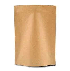 Custom Logo Print Wholesale Grocery White Brown Kraft Paper Gift Bag with Handle Item Industrial Surface Packaging